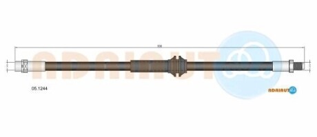 ADRIAUTO BMW Шланг гальмівний лів/прав 1 Купе M 3.0 11-12 05.1244