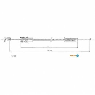 Тросик акселератора Adriauto 07.0335