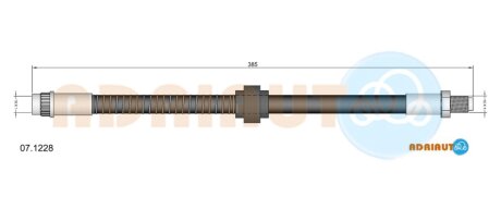 ADRIAUTO CITROEN Гальмівний шланг передн. Xantia  -98 07.1228