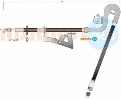 ADRIAUTO CITROEN шланг гальмів.передн.лів.C5 III 08-,C6,Peugeot 407 07.1244