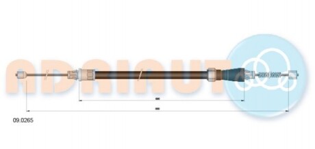 Трос зупиночних гальм 090265