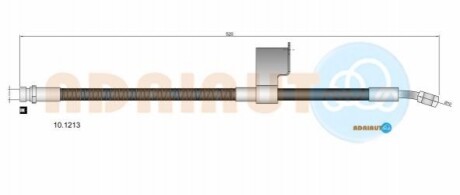ADRIAUTO HYUNDAI гальмівний шланг передн.. прав. Accent 94- 10.1213