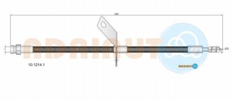 ADRIAUTO шланг гальм. задн. прав. HYUNDAI i30 07- 10.1214.1