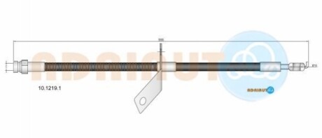 ADRIAUTO шланг гальм. задн. лів. HYUNDAI i30 07- 10.1219.1