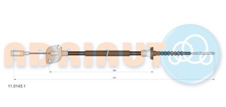 Трос сцепления 11.0143.1
