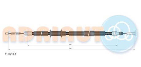 Трос ручного тормоза 11.0218.1