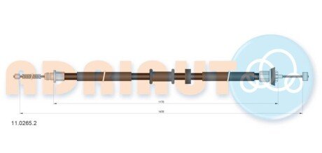 Трос ручного тормоза задний правый Adriauto 11.0265.2 (фото 1)