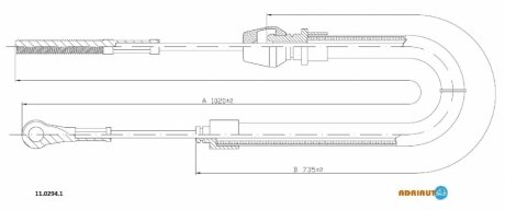 Трос ручного тормоза Adriauto 1102941 (фото 1)