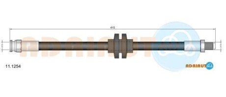 ADRIAUTO FIAT Торм.шланг задн.CromaLANCIA Kappa,Thema 11.1254