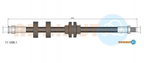 ADRIAUTO FIAT Шланг тормозной DOBLO Multijet 05- 11.1256.1
