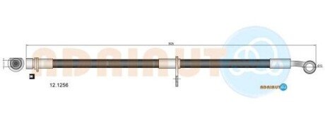ADRIAUTO HONDA Шланг тормозной пер.HR-V 99- 12.1256