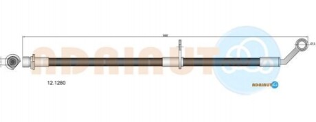 ADRIAUTO шланг гальм. задн. прав. HONDA CIVIC -05 12.1280