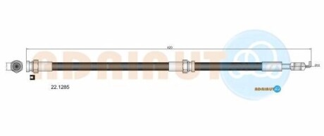 ADRIAUTO MAZDA шланг гальмівний передн.626 -02 22.1285