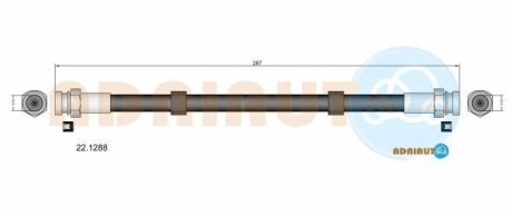 ADRIAUTO шланг гальм. задн MAZDA 2 -15 22.1288