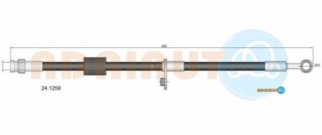 ADRIAUTO  MITSUBISHI Шланг торм.передн.Colt 04- 24.1259