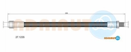 ADRIAUTO DB Шланг тормозной задний A169, B245 27.1235