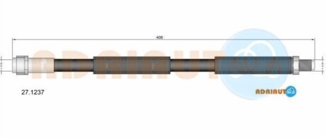 ADRIAUTO DB Шланг тормозной перед. W211/220 98- 27.1237