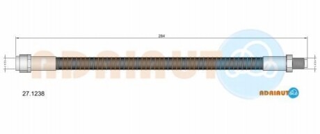 ADRIAUTO DB Шланг тормозной зад. W211/220 98- 27.1238