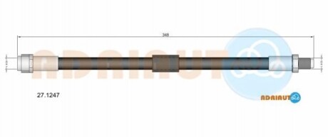 ADRIAUTO DB Шланг тормозной задний W163 98- 27.1247