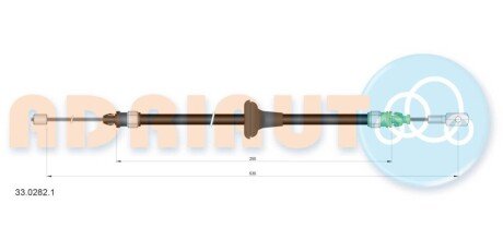 Трос ручного тормоза 33.0282.1