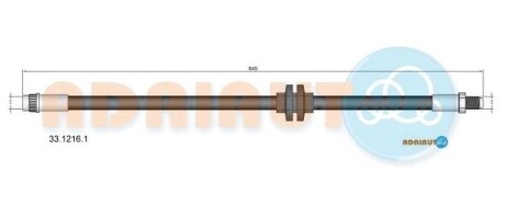 ADRIAUTO RENAULT шланг гальм. задній Master III 12- 33.1216.1