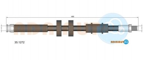 ADRIAUTO CITROEN Шланг торм. пер. нижн. Jumper 02- 35.1272