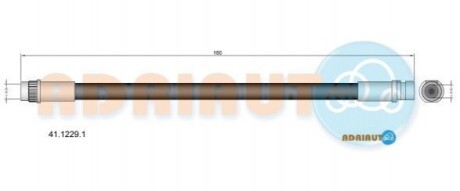 ADRIAUTO RENAULT Шланг тормозн. задн. лев. MEGANE III, SCENIC III 08- 41.1229.1