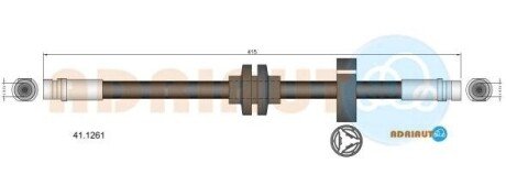 ADRIAUTO RENAULT Шланг тормозной пер. Laguna 01- 41.1261