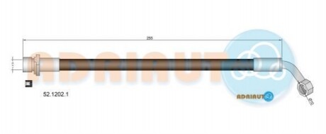 ADRIAUTO TOYOTA Шланг тормозной зад. пр. Land Cruiser 100 98- 52.1202.1