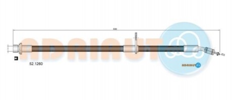 ADRIAUTO TOYOTA Шланг тормозной пер. лев. Avensis -00 52.1260