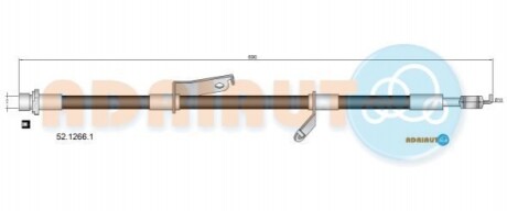 ADRIAUTO TOYOTA шланг гальм. передн. лів. COROLLA  12- 52.1266.1