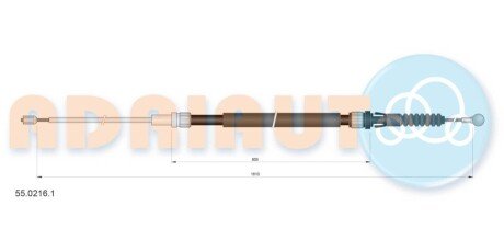 ADRIAUTO SKODA Трос ручного тормоза SUPERB II 09- 55.0216.1