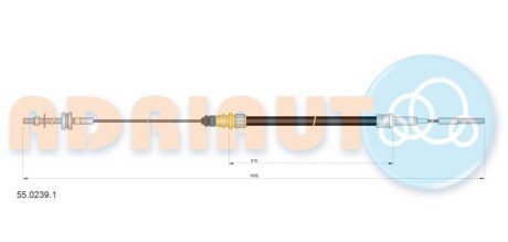 ADRIAUTO VW Трос ручного тормоза T5/6 (1830/515) 55.0239.1