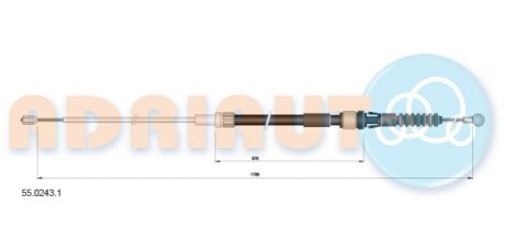 Трос ручного гальма Adriauto 55.0243.1 (фото 1)