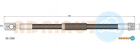 Тормозной шланг 55.1254