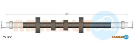ADRIAUTO VW Шланг тормозной пер. лев.T4 (15&quot;) 55.1256