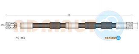 ADRIAUTO VW Тормозной шланг передн. GOLF IV,Octavia 55.1263