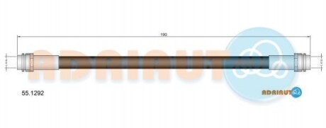 ADRIAUTO VW  Шланг торм. задн. PHAETON 02- 55.1292
