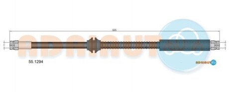ADRIAUTO VW Тормозной шланг задний CADDY III 10- 55.1294