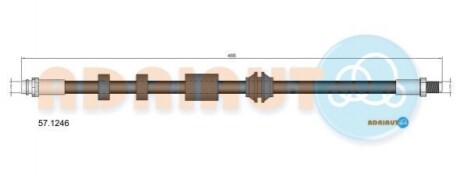 ADRIAUTO VOLVO Шланг тормозн.передн.XC60 08- 57.1246