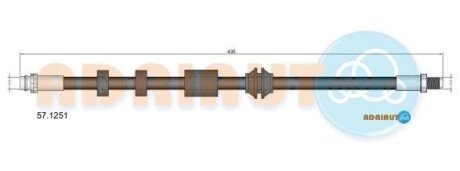 ADRIAUTO VOLVO Тормозной шланг передн. S60 II,  XC70 II 57.1251