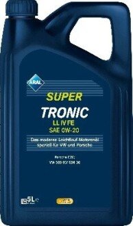 Олива моторна Super Tronic LL IV FE SAE 0W20 (5 Liter) 15F460