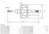 Ротор генератора BO-12V-240A, do 0124625 As-pl AR0108S (фото 2)