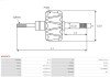 Ротор генератора PR-12V-185A,AVP3176 As-pl AR9047S (фото 2)