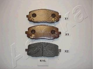 Дисковые тормозные колодки (передние) ASHIKA 50-0K-010 (фото 1)