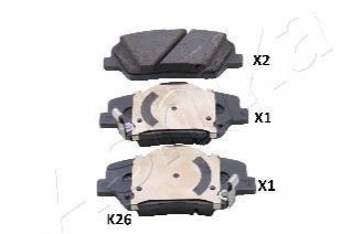 Дисковые тормозные колодки (передние) 50-0K-K26