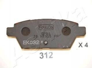 Гальмівні колодки, дискове гальмо (набір) ASHIKA 5103312 (фото 1)