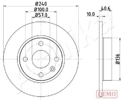 Диск гальмівний 61-00-0405C