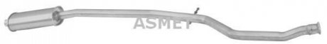 Глушник системи випуску (середній) Asmet 08060 (фото 1)