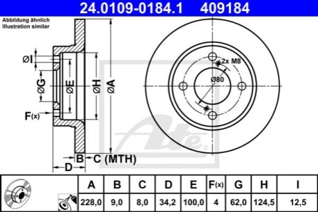 Диск гальмівнийTYL SUZUKI 24010901841